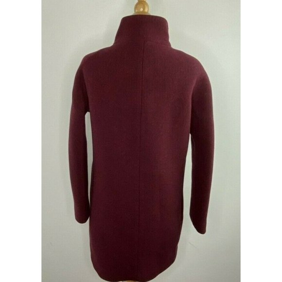 J. Crew $365 Cocoon Coat Italian Stadium Cloth Wool Hthr Fire Size 0 J5536 - Picture 4 of 6